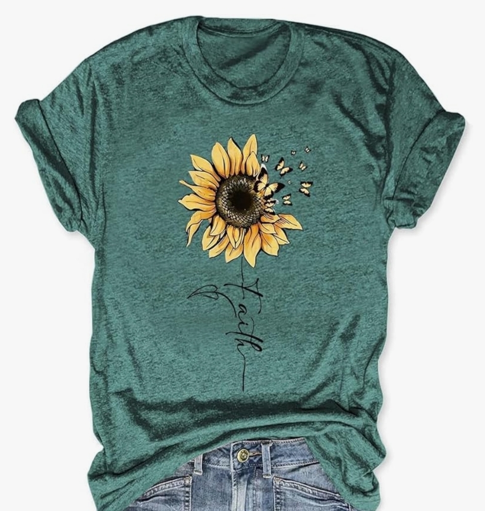 Sunflower Faith Tee - Green